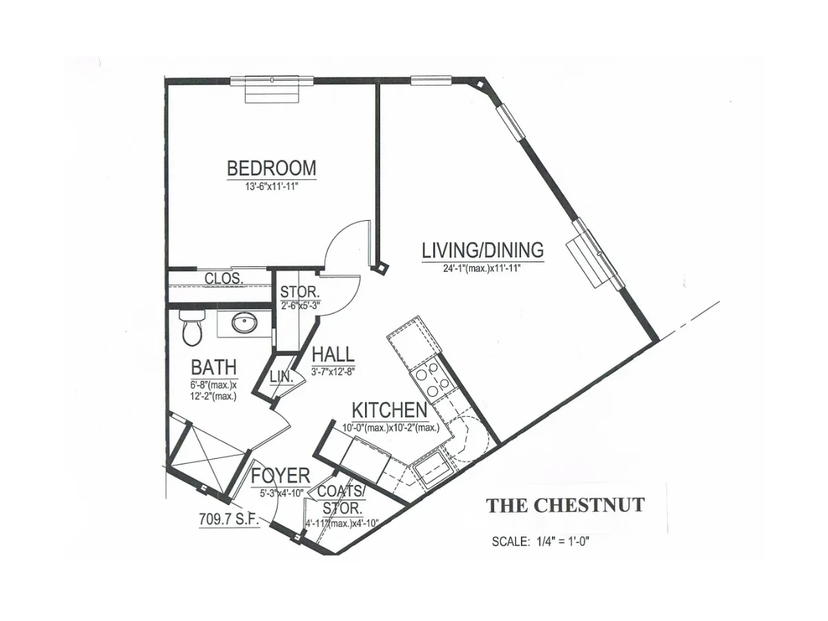 The Chestnut floorplan