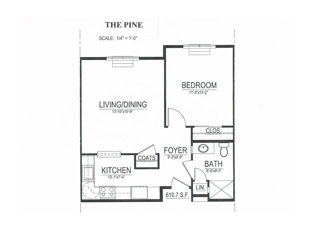 The Pine floorplan