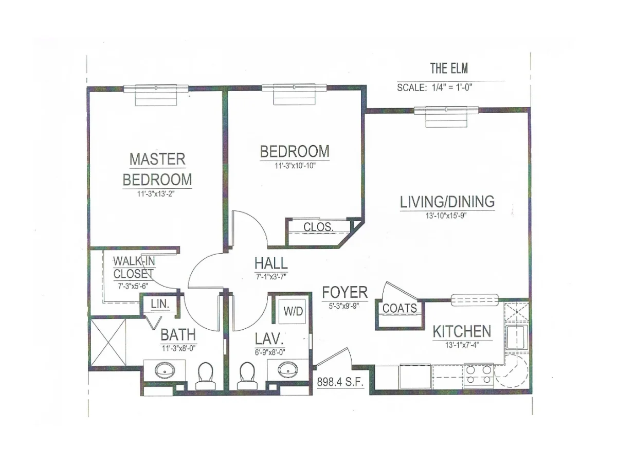 The Elm floorplan