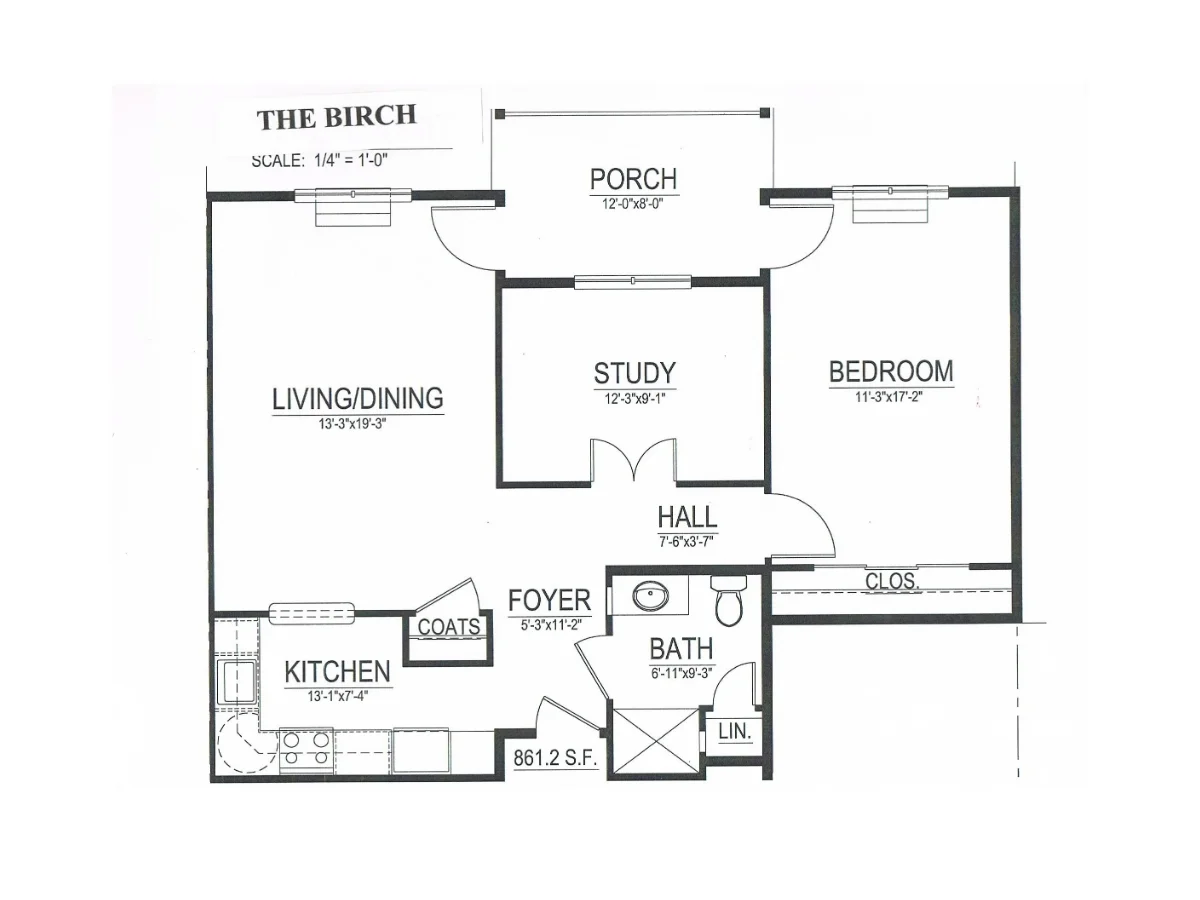The Birch floorplan