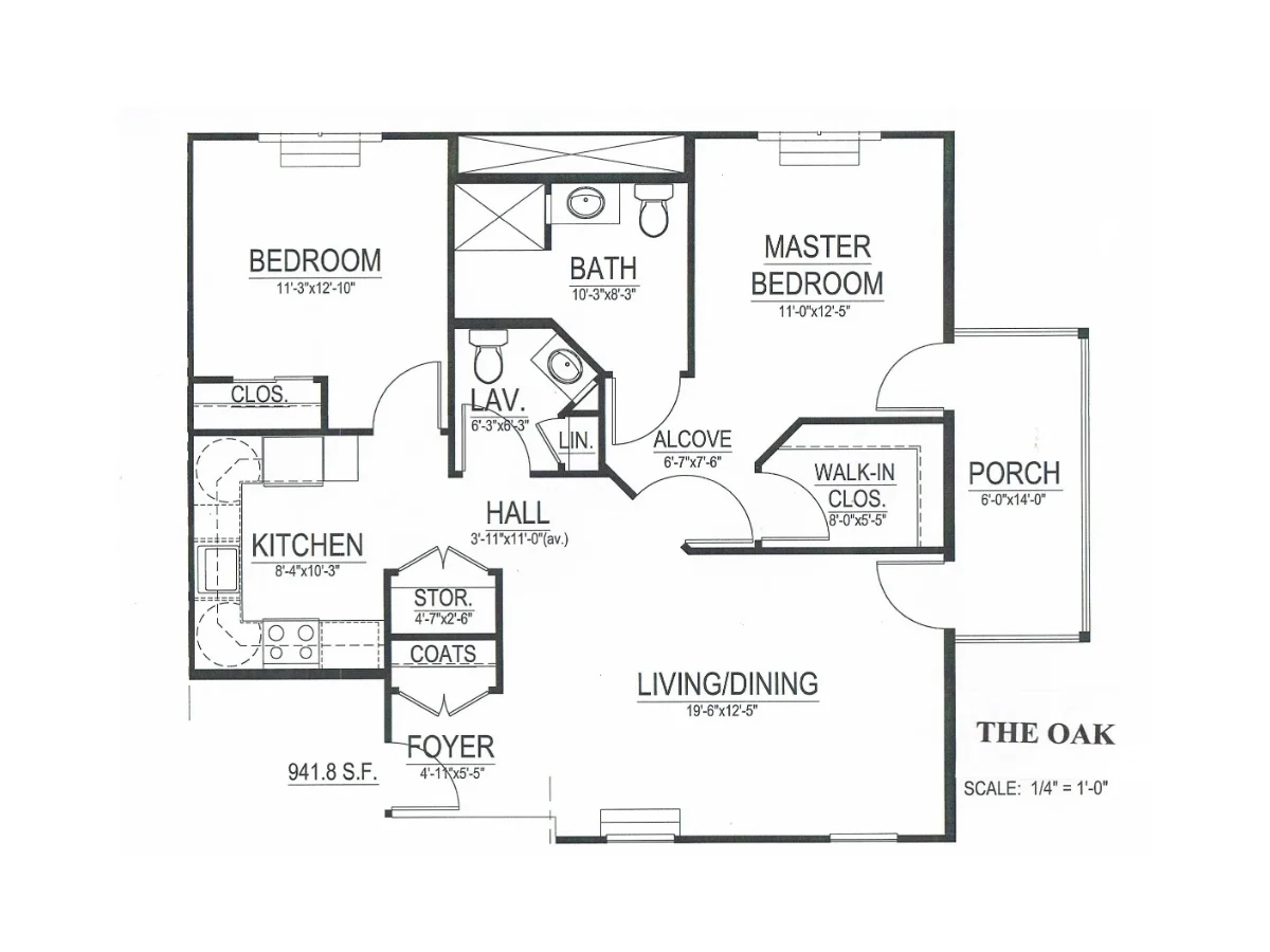 The Oak floorplan