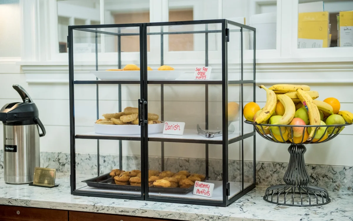 coffee nook pastry case